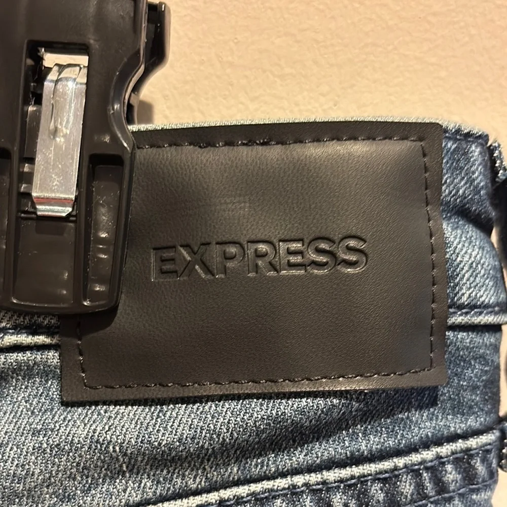 Express Blue Straight Jeans Classic Fit